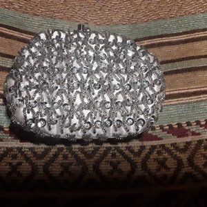 Whiteish Jeweled Coin Purse